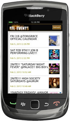 ATL Events BlackBerry App