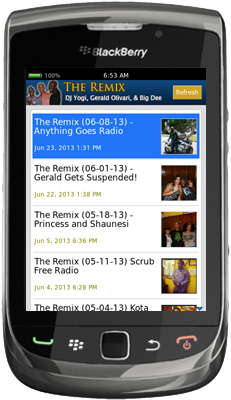 The Remix BlackBerry App
