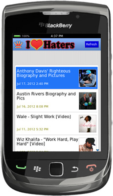The Champ BlackBerry App
