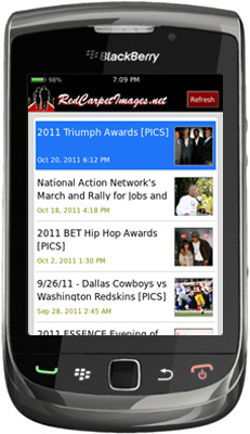 Red Carpet Images BlackBerry App