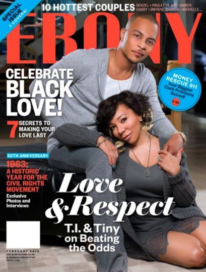 T.I., & Tiny Cover EBONY MAGAZINE Hottest Couple Issue