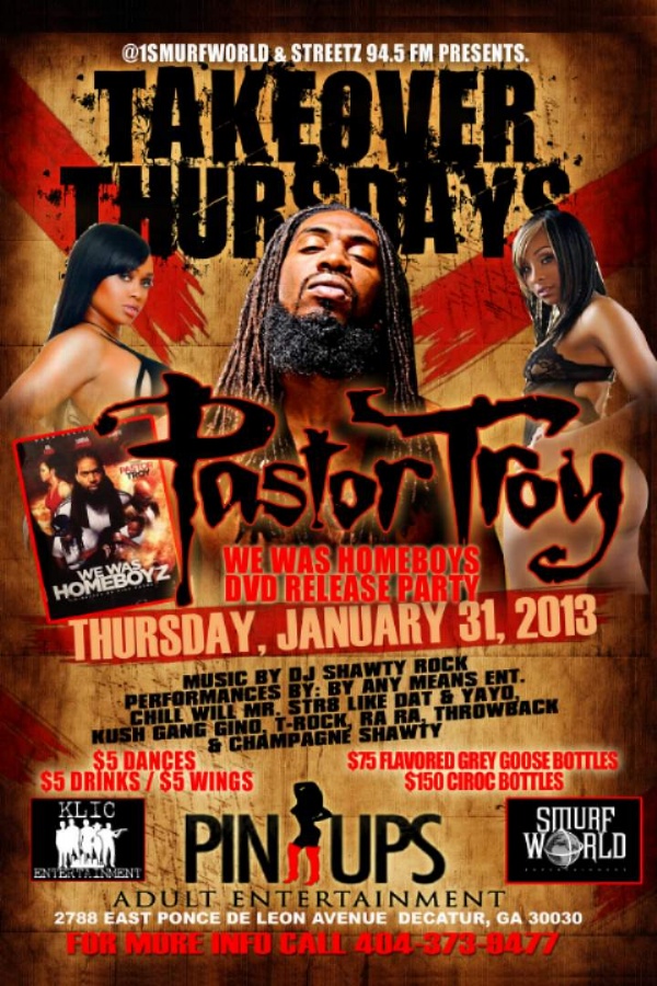 2NITE!!! @PINUPS ATL @PASTORTROYDSGB DVD RELEASE PARTY & THE GLENWOOD TAKEOVER!!