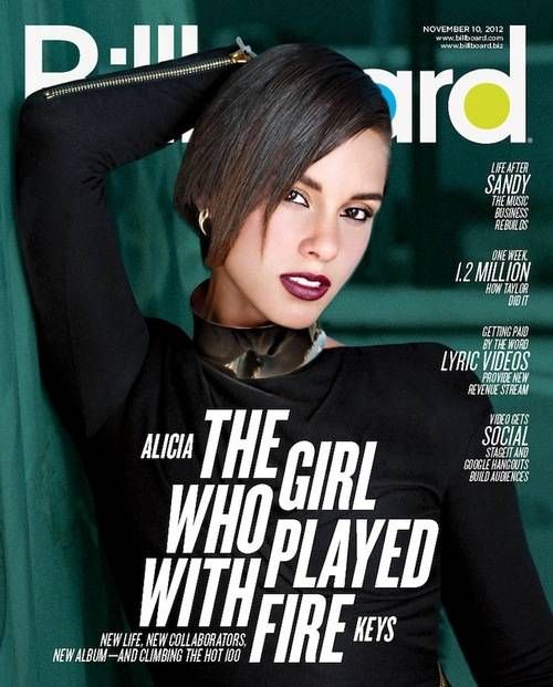 Alicia Keys Covers The November Issue Of Billboard Magazine