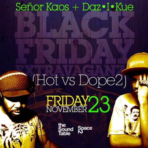 Senor Kaos 2012 Black Friday Birthday Extravaganza Nov. 23rd (ATL)