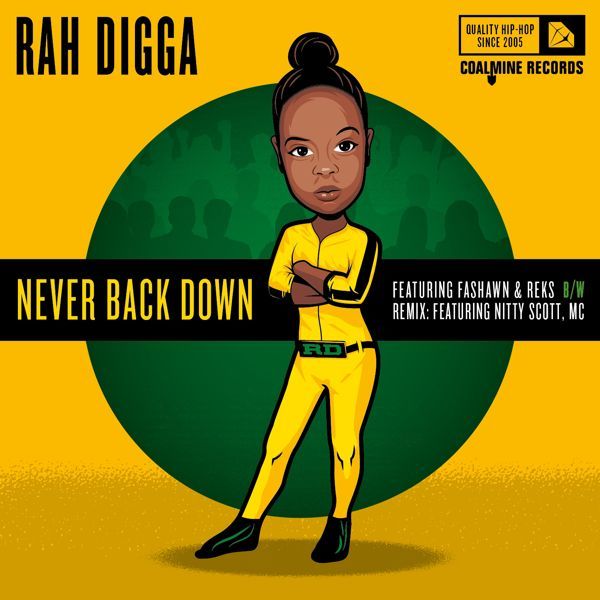 Rah Digga - "Never Back Down" feat. Fashawn x REKS (Prod. By M-Phazes)