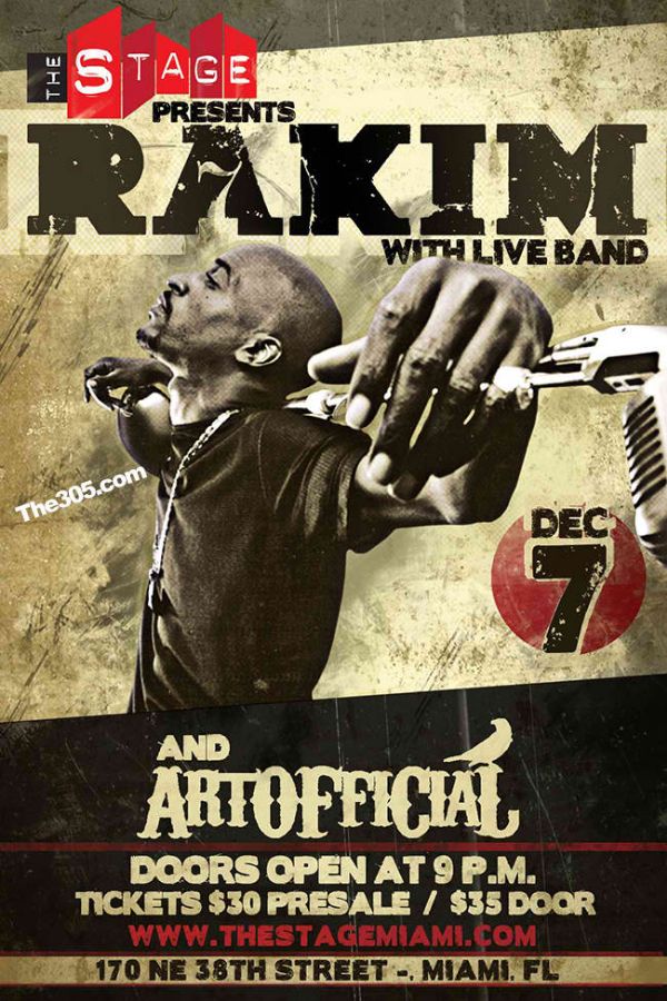 Rakim At The Art Basel 2012 in Miami