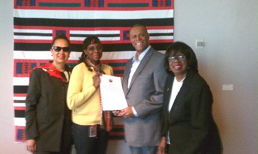 TONY ROSE AND AMBER BOOKS RECEIVE "A PROCLAMATION" IN PHOENIX, ARIZONA.