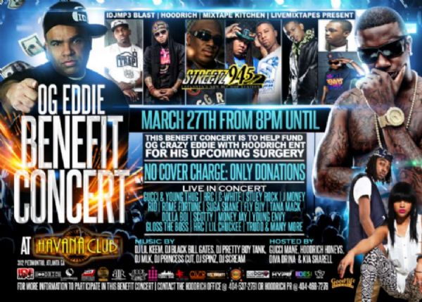 2NITE!! WED 3/27 O.G. EDDIE (HOOD RICH) BENEFIT CONCERT @HAVANA CLUB!!!