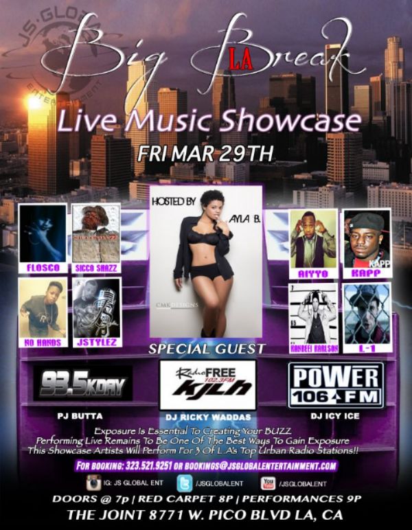 Kanbeei Karlson Performs TONIGHT (@ "The Joint"/LA)  For A Chance At National Radio Exposure.