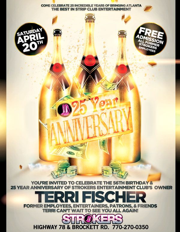 ~SAT 4/20~ STROKERS ATL 25 YEAR ANNIVERSARY CELEBRATION!!