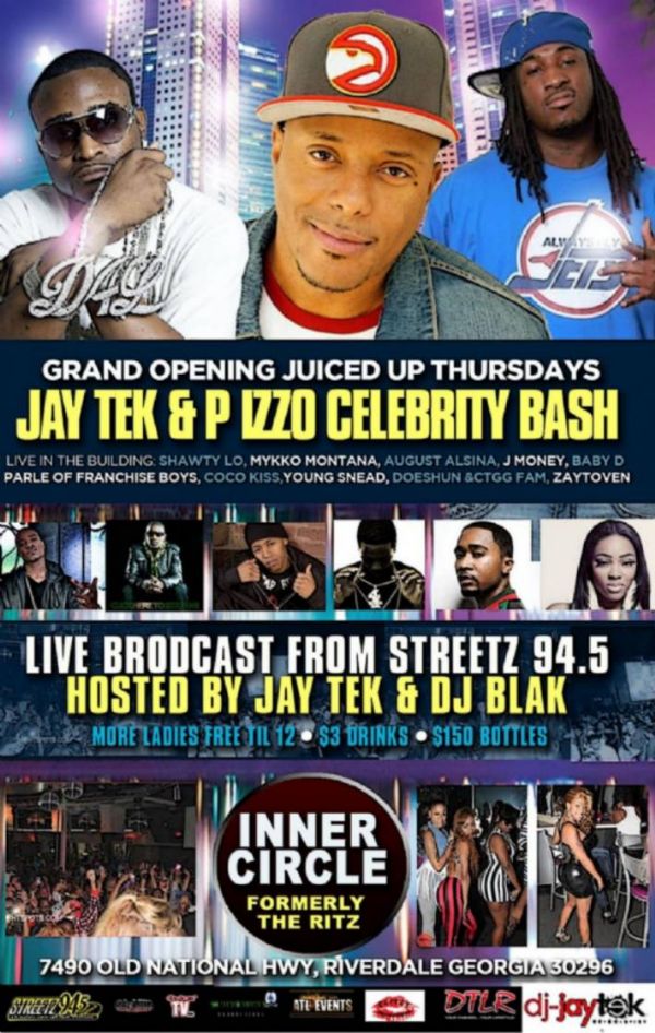 THURS 4/18 "JUICED UP THURSDAYS" GRAND OPENING OF THE ALL NEW INNER CIRCLE (FORMERLY CLUB RITZ)!!