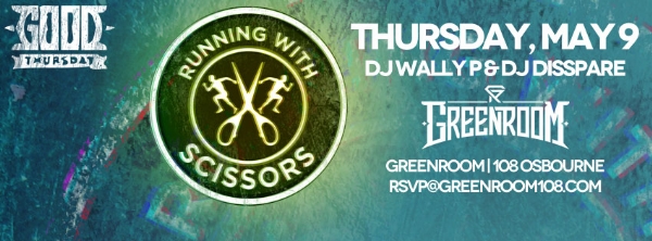 Running with Scissors members DJ Wally P and DJ Disspare will be at Greenroom on Thursday, May 9.