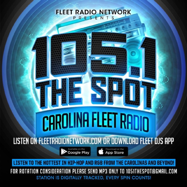 NEW STATION 105.1 THE SPOT POWERED BY THE @FLEETRADIONETWORK APP