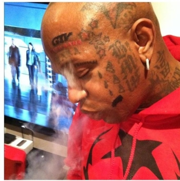 Birdman's Entire Face is Nearly Covered With Tattoos!