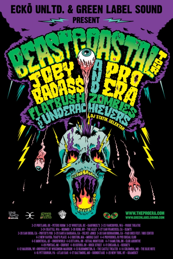 Joey Bada$$ and Pro Era on 'The Beast Costal Tour 2013' (Video)