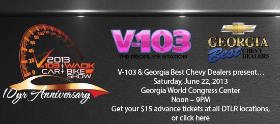 V-103 10th Annual Car and Bike Show June 22nd-Atlanta