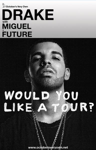 Drake To Embark On "Would You Like A Tour?" With Miguel And Future