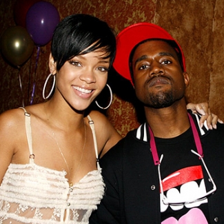 Rihanna and Kanye West