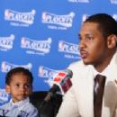 Carmelo Anthony and son, Kiyan