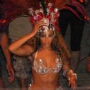 Beyonce on set of Alicia Keys' video, "Put It In A Love Song" in Brazil