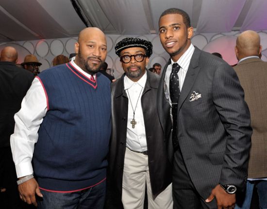 Spike Lee and Chris Paul chris paul girlfriend. Spike Lee and Chris Paul