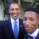 Pharrell Williams and President Barack Obama