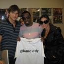 Ashton Kutcher, Diddy and Demi Moore