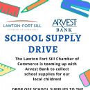 School Supply Drive - Lawton Fort Sill Chamber Of Commerce and Arvest Bank