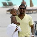 Usher and son