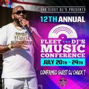 Confirmed for  @fleetdjmusicconference in Raleigh N.C July 20th to 24th @djchuckt Make sure u come out network . Number one networking  event ... #Fle