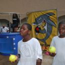 Tondala (Hot 107.9) And Kids Getting Ready To Dunk Her