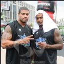 Shawne Merriman (NFL) and Larry Johnson (NFL) participate in the Celeb Game