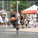 Big Tigger on the fast break during his weekend's Celebrity Basketball Game