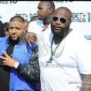 Rick Ross and DJ Khalid on the red carpet at the 2010 BET Awards