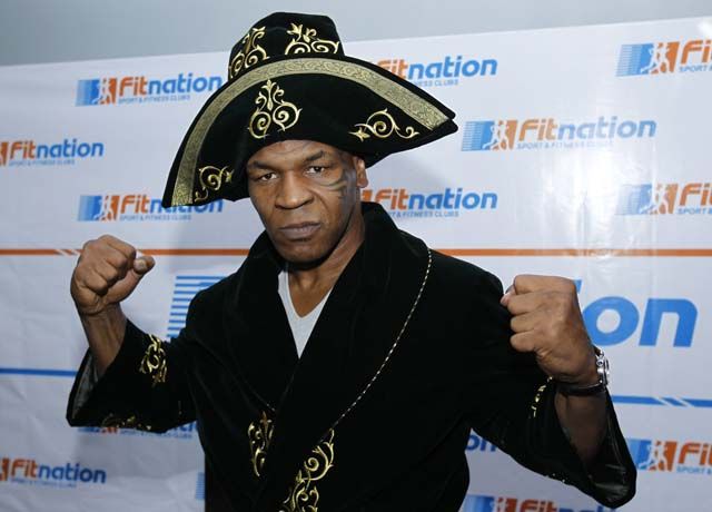 mike tyson in action. Mike Tyson has dropped a LOT