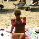 Amber relaxing on the beach