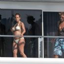 Alicia Keys and Queen Latifah off the coast of France