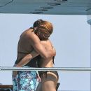Queen Latifah and girlfriend yachting off the coast of France