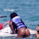 Serena Williams enjoys the water!