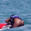 Serena Williams enjoys the water!
