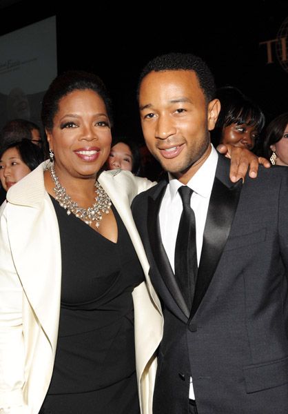 Oprah Winfrey and John Legend