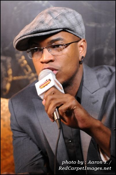 Ne-Yo being interviewed at Moet Chandon Rose Lounge Event in Wash DC