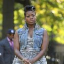 Fantasia on the set of her video for "I'm Doing Me"