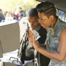 Fantasia and director Benny Boom on set of her video, "I'm Doing Me"
