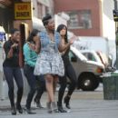 Fantasia on the set of her video for "I'm Doing Me"