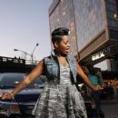 Fantasia on the set of her video for "I'm Doing Me"