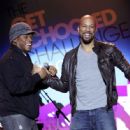 Common and MTV's Sway Calloway participate in the 'Get Schooled National Challenge and Tour'