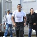 Will Smith on set of 'Men In Black 3'
