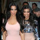 Kim and Kourtney Kardashian appear on 'Live with Regis and Kelly' in NYC (1/19/11)
