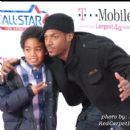 Actor Marlon Wayans brings his son out to the 2011 NBA Allstar Game in Los Angeles